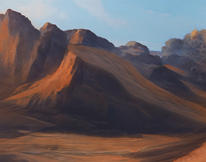 Background: Barren Desert Mountain