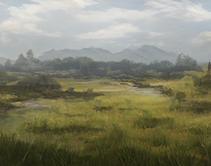Background: Misty Meadow