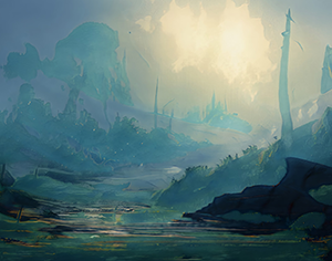 Background: Misty Swampland