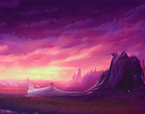 Background: Violet Skies