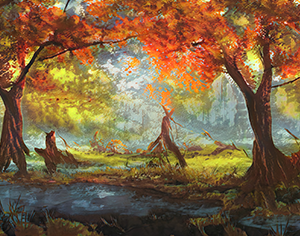 Background: Autumnal Woods