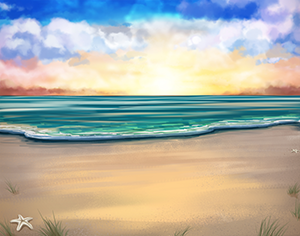 Background: Beautiful Beach - Day