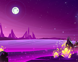 Background: Purple Alien Sky